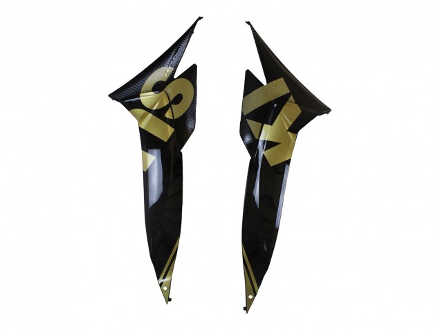 Erschwingliche Suzuki GSXR 1000 Motorrad Verkleidung 2009-2016 - Glanzendes Schwarz Gold