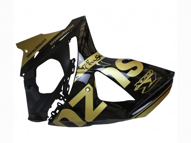 Erschwingliche Suzuki GSXR 1000 Motorrad Verkleidung 2009-2016 - Glanzendes Schwarz Gold