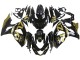 Erschwingliche Suzuki GSXR 1000 Motorrad Verkleidung 2009-2016 - Glanzendes Schwarz Gold