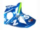 Erschwingliche Suzuki GSXR 1000 Motorrad Verkleidung 2009-2016 - Hellblau Grun Motul 29 Ecstar