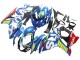 Erschwingliche Suzuki GSXR 1000 Motorrad Verkleidung 2009-2016 - Hellblau Grun Rot Motul