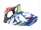Erschwingliche Suzuki GSXR 1000 Motorrad Verkleidung 2009-2016 - Hellblau Grun Rot Motul