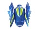 Erschwingliche Suzuki GSXR 1000 Motorrad Verkleidung 2009-2016 - Hellblau Grun Rot Motul