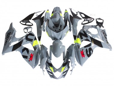 Erschwingliche Suzuki GSXR 1000 Motorrad Verkleidung 2009-2016 - Grau Neon Gelb Schwarz Motul
