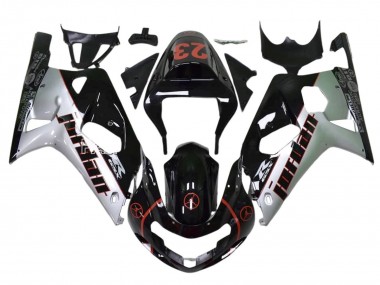 Erschwingliche Suzuki GSXR 1000 Motorrad Verkleidung 2009-2016 - Glanzendes Schwarz Weiss Rot Jordan 23