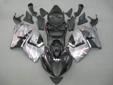 Erschwingliche Suzuki GSXR 1300 Hayabusa Motorrad Verkleidung 1996-2007 - Grau Schwarz Hayabusa