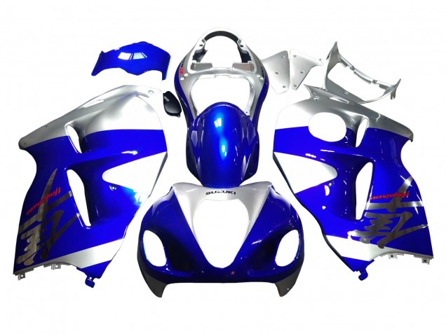 Erschwingliche Suzuki GSXR 1300 Hayabusa Motorrad Verkleidung 1996-2007 - Blau Silber Hayabusa