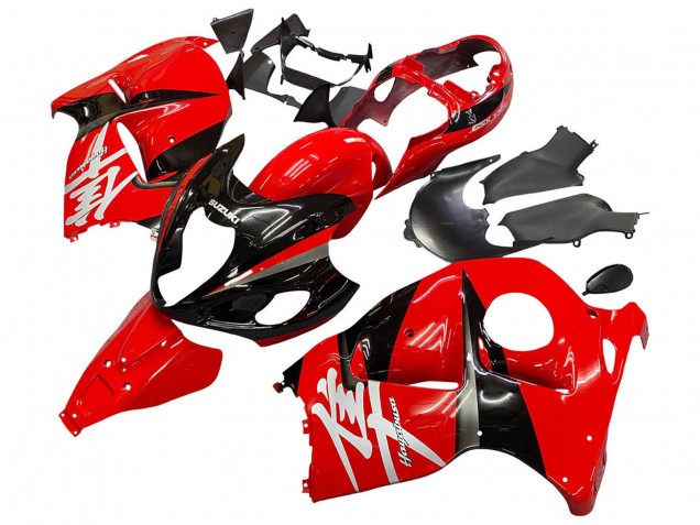 Erschwingliche Suzuki GSXR 1300 Hayabusa Motorrad Verkleidung 1996-2007 - Rot Schwarz Hayabusa
