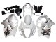 Erschwingliche Suzuki GSXR 1300 Hayabusa Motorrad Verkleidung 1996-2007 - Weiss Silber Hayabusa
