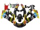 Erschwingliche Suzuki GSXR 600 / GSXR 750 Motorrad Verkleidung 1996-2000 - Schwarz Mehrfarbig 27