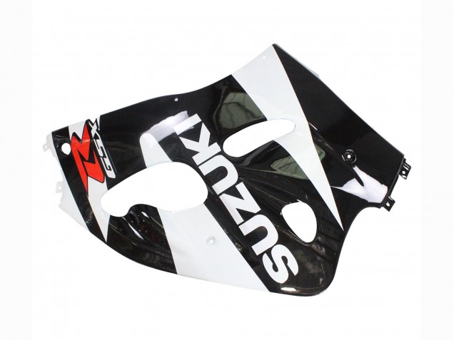 Erschwingliche Suzuki GSXR 600 / GSXR 750 Motorrad Verkleidung 1996-2000 - Schwarz Weiss