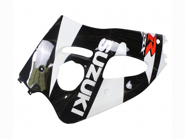 Erschwingliche Suzuki GSXR 600 / GSXR 750 Motorrad Verkleidung 1996-2000 - Schwarz Weiss