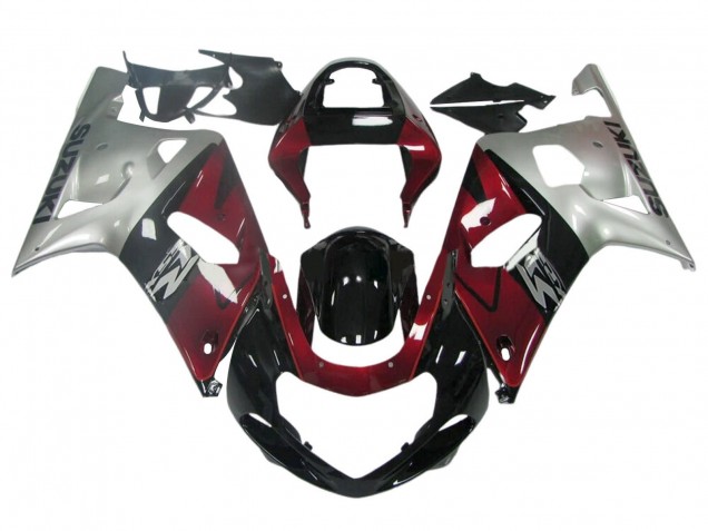 Erschwingliche Suzuki GSXR 600 / GSXR 750 Motorrad Verkleidung 1996-2000 - Dunkel Blau Weiss