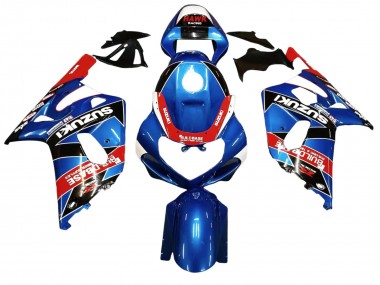 Erschwingliche Suzuki GSXR 600 / GSXR 750 Motorrad Verkleidung 2001-2003 - Blau Rot Rennen