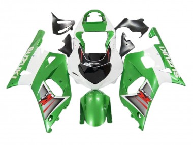 Erschwingliche Suzuki GSXR 600 / GSXR 750 Motorrad Verkleidung 2001-2003 - Weiss Grun Silber Rot Schwarz