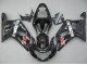 Erschwingliche Suzuki GSXR 600 / GSXR 750 Motorrad Verkleidung 2001-2003 - Glanzendes Schwarz Rot Weiss