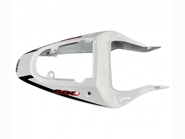 Erschwingliche Suzuki GSXR 600 / GSXR 750 Motorrad Verkleidung 2001-2003 - Weiss Glanzendes Schwarz Rot