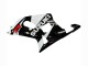 Erschwingliche Suzuki GSXR 600 / GSXR 750 Motorrad Verkleidung 2001-2003 - Weiss Glanzendes Schwarz Rot