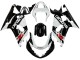 Erschwingliche Suzuki GSXR 600 / GSXR 750 Motorrad Verkleidung 2001-2003 - Weiss Glanzendes Schwarz Rot