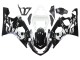 Erschwingliche Suzuki GSXR 600 / GSXR 750 Motorrad Verkleidung 2004-2005 - Weiss Schwarz
