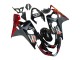 Erschwingliche Suzuki GSXR 600 / GSXR 750 Motorrad Verkleidung 2004-2005 - Schwarz Grau Rot