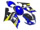 Erschwingliche Suzuki GSXR 600 / GSXR 750 Motorrad Verkleidung 2004-2005 - Blau Gelb Schwarz