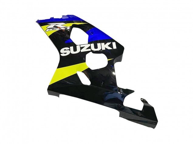 Erschwingliche Suzuki GSXR 600 / GSXR 750 Motorrad Verkleidung 2004-2005 - Blau Gelb Schwarz
