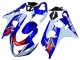 Erschwingliche Suzuki GSXR 600 / GSXR 750 Motorrad Verkleidung 2004-2005 - Weiss Blau Rot