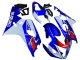 Erschwingliche Suzuki GSXR 600 / GSXR 750 Motorrad Verkleidung 2004-2005 - Weiss Blau Rot