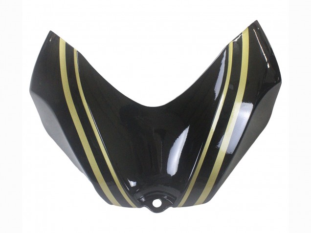 Erschwingliche Suzuki GSXR 600 / GSXR 750 Motorrad Verkleidung 2006-2007 - Glanzendes Schwarz Gold Streifen