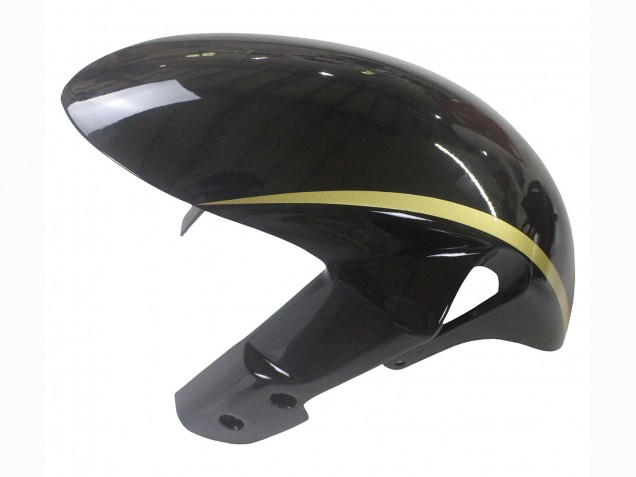 Erschwingliche Suzuki GSXR 600 / GSXR 750 Motorrad Verkleidung 2006-2007 - Glanzendes Schwarz Gold Streifen