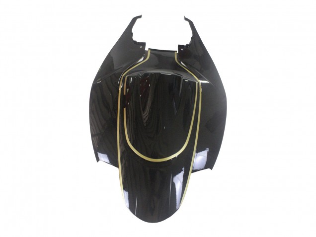 Erschwingliche Suzuki GSXR 600 / GSXR 750 Motorrad Verkleidung 2006-2007 - Glanzendes Schwarz Gold Streifen