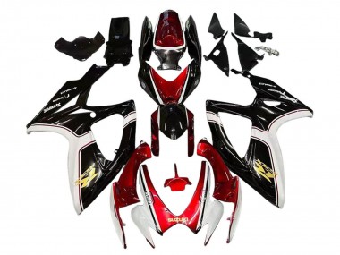 Erschwingliche Suzuki GSXR 600 / GSXR 750 Motorrad Verkleidung 2006-2007 - Rot Weiss Schwarz Gelb
