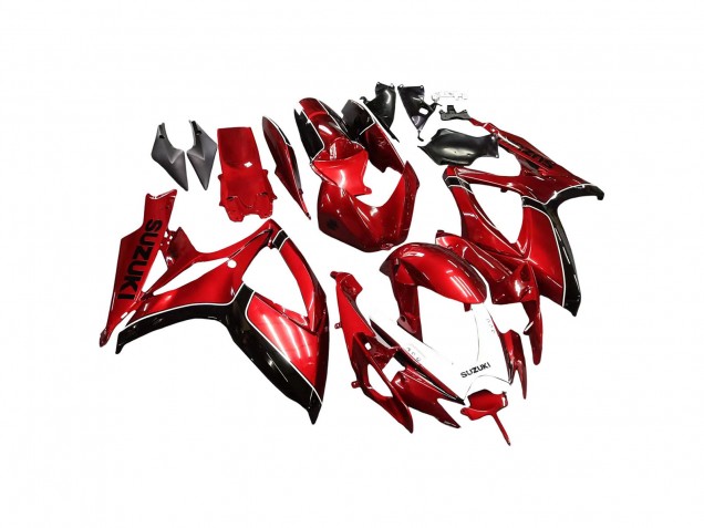 Erschwingliche Suzuki GSXR 600 / GSXR 750 Motorrad Verkleidung 2006-2007 - Rot Schwarz