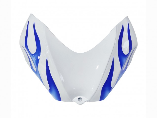 Erschwingliche Suzuki GSXR 600 / GSXR 750 Motorrad Verkleidung 2006-2007 - Weiss Blau Flamme