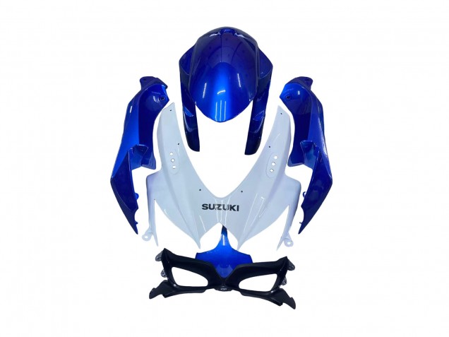 Erschwingliche Suzuki GSXR 600 / GSXR 750 Motorrad Verkleidung Kit 2008-2010 - Blau Weiss Rot