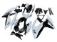 Erschwingliche Suzuki GSXR 600 / GSXR 750 Motorrad Verkleidung 2008-2010 - Weiss Schwarz