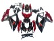 Erschwingliche Suzuki GSXR 600 / GSXR 750 Motorrad Verkleidung 2008-2010 - Rot Glanzendes Schwarz