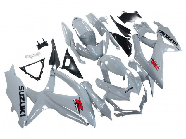 Erschwingliche Suzuki GSXR 600 / GSXR 750 Motorrad Verkleidung 2008-2010 - Glanzendes Grau