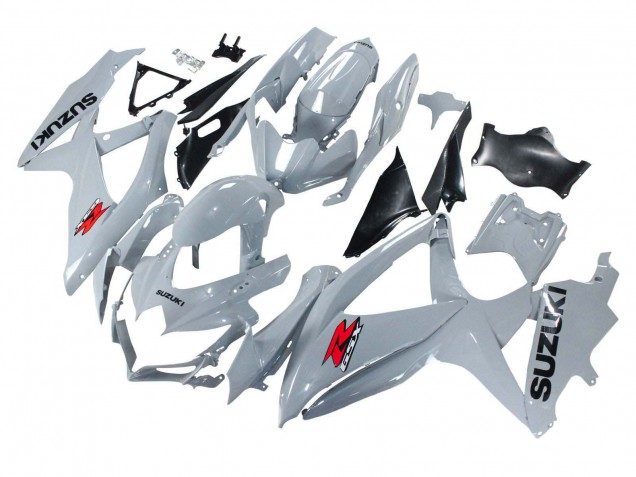 Erschwingliche Suzuki GSXR 600 / GSXR 750 Motorrad Verkleidung 2008-2010 - Glanzendes Grau