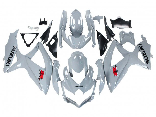 Erschwingliche Suzuki GSXR 600 / GSXR 750 Motorrad Verkleidung 2008-2010 - Glanzendes Grau