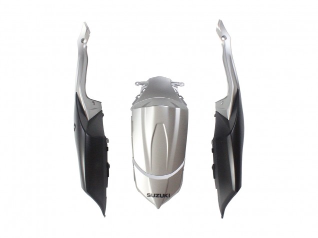 Erschwingliche Suzuki GSXR 600 / GSXR 750 Motorrad Verkleidung 2008-2010 - Silber Matt Schwarz