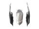 Erschwingliche Suzuki GSXR 600 / GSXR 750 Motorrad Verkleidung 2008-2010 - Silber Matt Schwarz