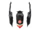 Erschwingliche Suzuki GSXR 600 / GSXR 750 Motorrad Verkleidung 2008-2010 - Glanzendes Schwarz Rot Weiss Motul Lucky Strike