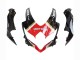 Erschwingliche Suzuki GSXR 600 / GSXR 750 Motorrad Verkleidung 2008-2010 - Glanzendes Schwarz Rot Weiss Motul Lucky Strike