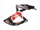 Erschwingliche Suzuki GSXR 600 / GSXR 750 Motorrad Verkleidung 2008-2010 - Glanzendes Schwarz Rot Weiss Motul Lucky Strike