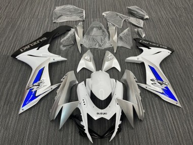 Erschwingliche Suzuki GSXR 600 / GSXR 750 Motorrad Verkleidung 2011-2024 - Weiss Silber Blau Schwarz