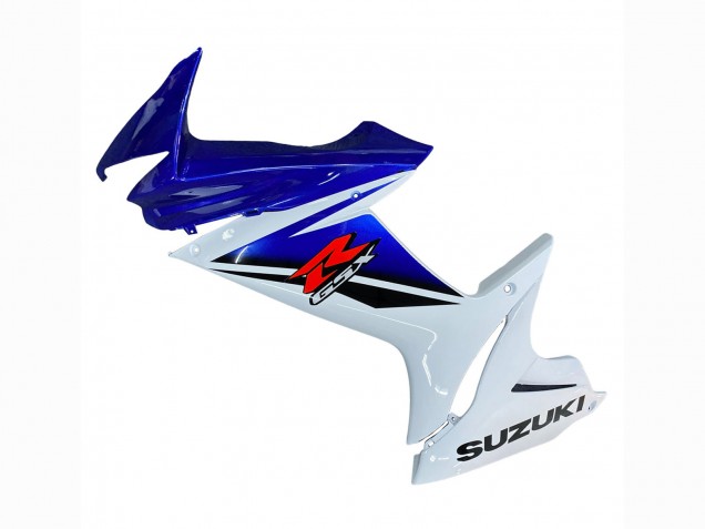 Erschwingliche Suzuki GSXR 600 / GSXR 750 Motorrad Verkleidung 2011-2024 - Weiss Blau Rot