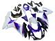Erschwingliche Suzuki GSXR 600 / GSXR 750 Motorrad Verkleidung 2011-2024 - Blau Lila Weiss