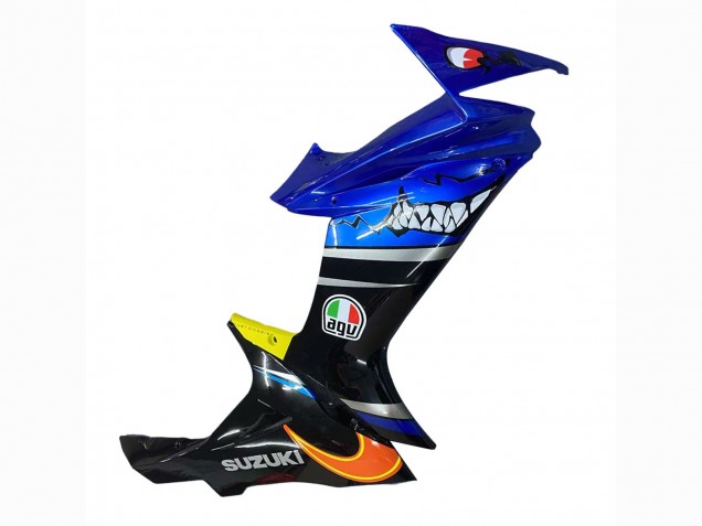Erschwingliche Suzuki GSXR 600 / GSXR 750 Motorrad Verkleidung 2011-2024 - Blau Gelb